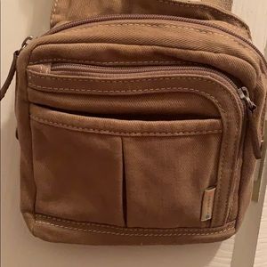 Small Crossbody Fossil Canvas Bag